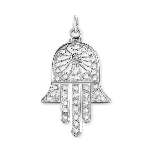 ITI NYC Hamsa Filigree Pendant in Sterling Silver
