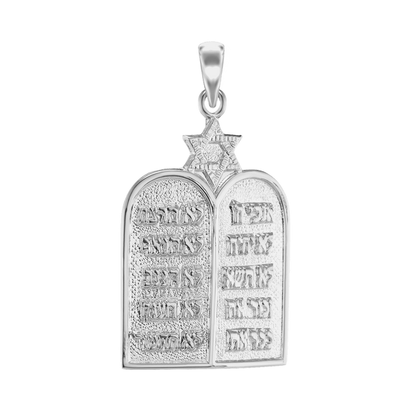 ITI NYC Ten Commandments Specialty Pendant in Sterling Silver