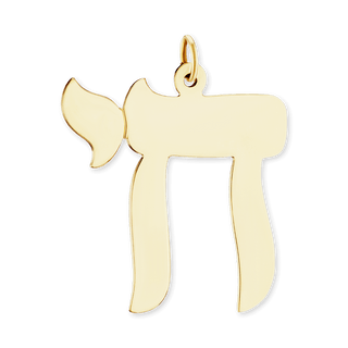 ITI NYC Chai Pendant in 14K Gold