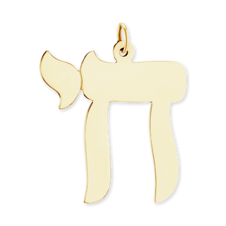 ITI NYC Chai Pendant in 14K Gold