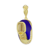 Blue Baby Shoe Charm with CZ's (28 x 10 mm)