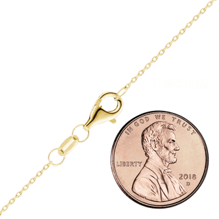 Clinton St. Cable Chain Necklace in Sterling Silver 18K Yellow Gold Finish