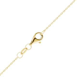 Clinton St. Cable Chain Necklace in Sterling Silver 18K Yellow Gold Finish
