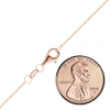 Clinton St. Cable Chain Necklace in Sterling Silver 18K Rose Gold Finish