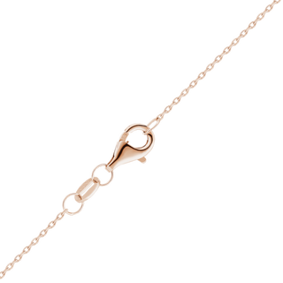 Clinton St. Cable Chain Necklace in Sterling Silver 18K Rose Gold Finish