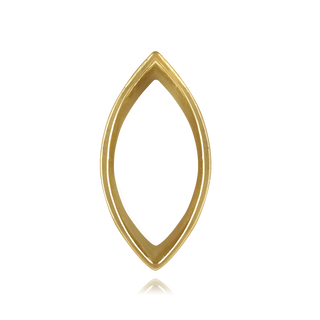 ITI NYC Marquise Shape Tapered Bezels With Airline in 14K Gold (3.00 x 1.33 mm - 11.75 x 6.50 mm)
