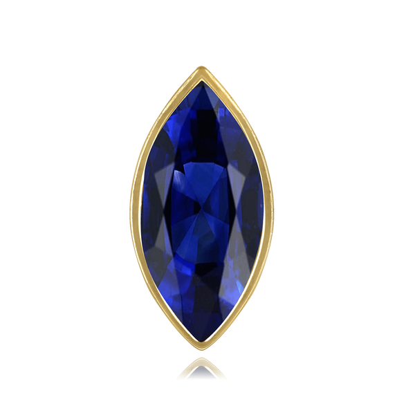 ITI NYC Marquise Shape Tapered Bezels With Airline in 14K Gold (2.25 x 1.00 mm - 11.75 x 6.50 mm)