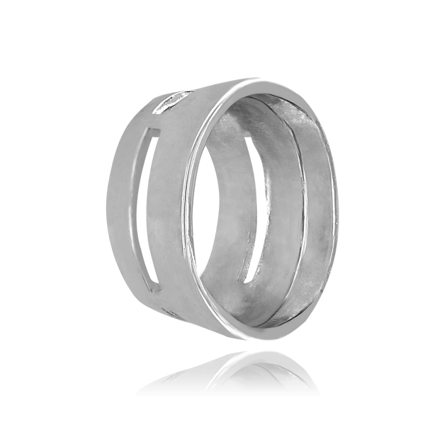 ITI NYC Oval Tapered Bezels With Airline in 14K Gold (4.50 x 3.00 mm - 14.00 x 11.50 mm)