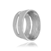ITI NYC Oval Tapered Bezels With Airline in 14K Gold (4.50 x 3.00 mm - 14.00 x 11.50 mm)