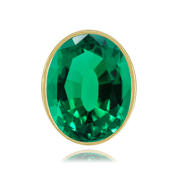 ITI NYC Oval Tapered Bezels With Airline in 14K Gold (4.50 x 3.00 mm - 14.00 x 11.50 mm)