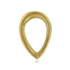 ITI NYC Pear Shape Tapered Bezels With Airline in 14K Gold (3.00 x 1.75 mm - 13.50 x 9.00 mm)