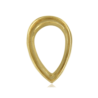 ITI NYC Pear Shape Tapered Bezels With Airline in 14K Gold (3.00 x 1.75 mm - 13.50 x 9.00 mm)