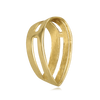 ITI NYC Pear Shape Tapered Bezels With Airline in 14K Gold (3.00 x 1.75 mm - 13.50 x 9.00 mm)