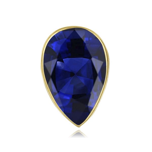 ITI NYC Pear Shape Tapered Bezels With Airline in 14K Gold (2.50 x 1.25 mm - 13.50 x 9.00 mm)