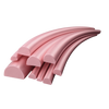 14K Rose Domed Medium Wire