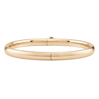 Sheridan Sq. Hinged Bangle Bracelet with Smooth Design in Gold Filled