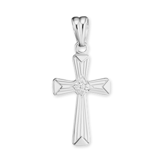 ITI NYC Flared Cross Pendant in Sterling Silver