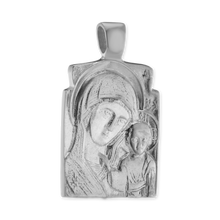 Load image into Gallery viewer, ITI NYC Madonna and Child Pendant Medallion in Sterling Silver
