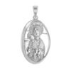 ITI NYC Madonna and Child Pendant Medallion in Sterling Silver