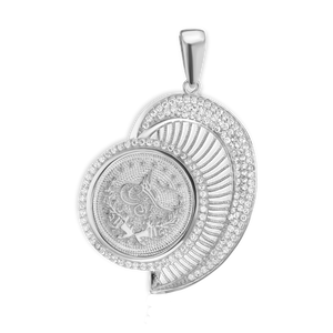 ITI NYC Turkish Coin Pendant in Sterling Silver