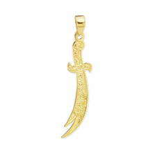 Load image into Gallery viewer, ITI NYC Zulfiqar Sword Pendant in 14K Gold

