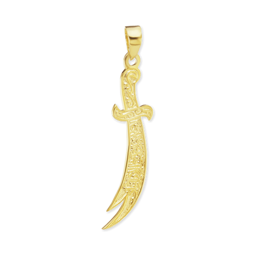 ITI NYC Zulfiqar Sword Pendant in 14K Gold