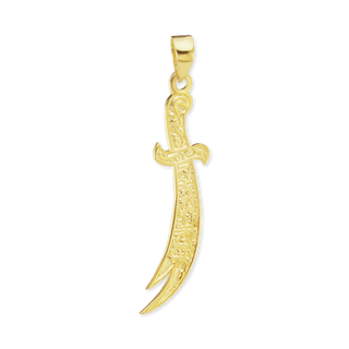 ITI NYC Zulfiqar Sword Pendant in 14K Gold