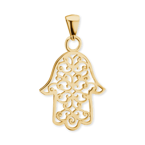 ITI NYC Hamsa Filigree Pendant in 14K Gold