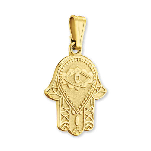 ITI NYC Hamsa Pendant in 14K Gold