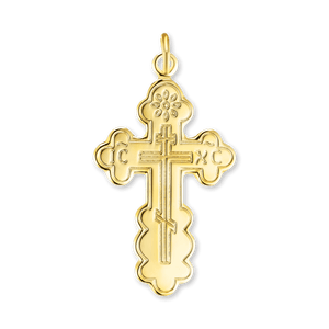 ITI NYC Orthodox Cross Pendant in Sterling Silver