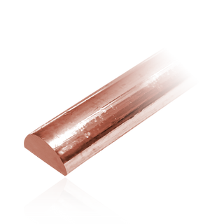 18K Rose Domed Medium Wire