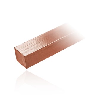 14K Rose Square Medium Wire