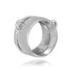 ITI NYC Round Bezel Pendants with Rings in Sterling Silver (3.00 mm - 8.00 mm)