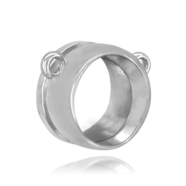 ITI NYC Round Bezel Pendants with Rings in 14K Gold (3.00 mm - 8.00 mm)