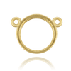 ITI NYC Round Bezel Pendants with Rings in 14K Gold (3.00 mm - 8.00 mm)