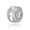 ITI NYC Round Bezel with Rings in Sterling Silver (2.75 mm - 3.60 mm)