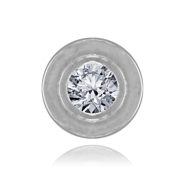 ITI NYC Round Bezel with Rings in Sterling Silver (2.75 mm - 3.60 mm)