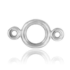 ITI NYC Round Bezel with Rings in Sterling Silver (2.00 mm - 4.00 mm)