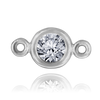ITI NYC Round Bezel with Rings in Sterling Silver (2.00 mm - 4.00 mm)