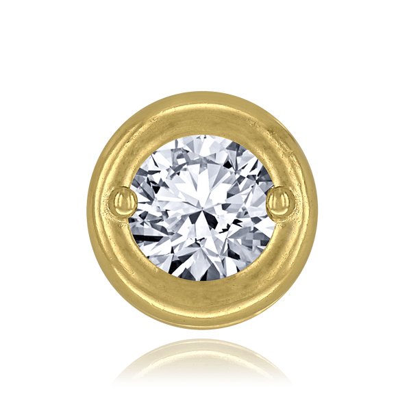 ITI NYC Round Bezels With Two Prongs in 14K Gold (4.00 mm - 5.75 mm)