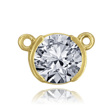 Load image into Gallery viewer, ITI NYC Round Half Bezel Pendants with Rings in 14K Gold (3.60 mm - 7.00 mm)
