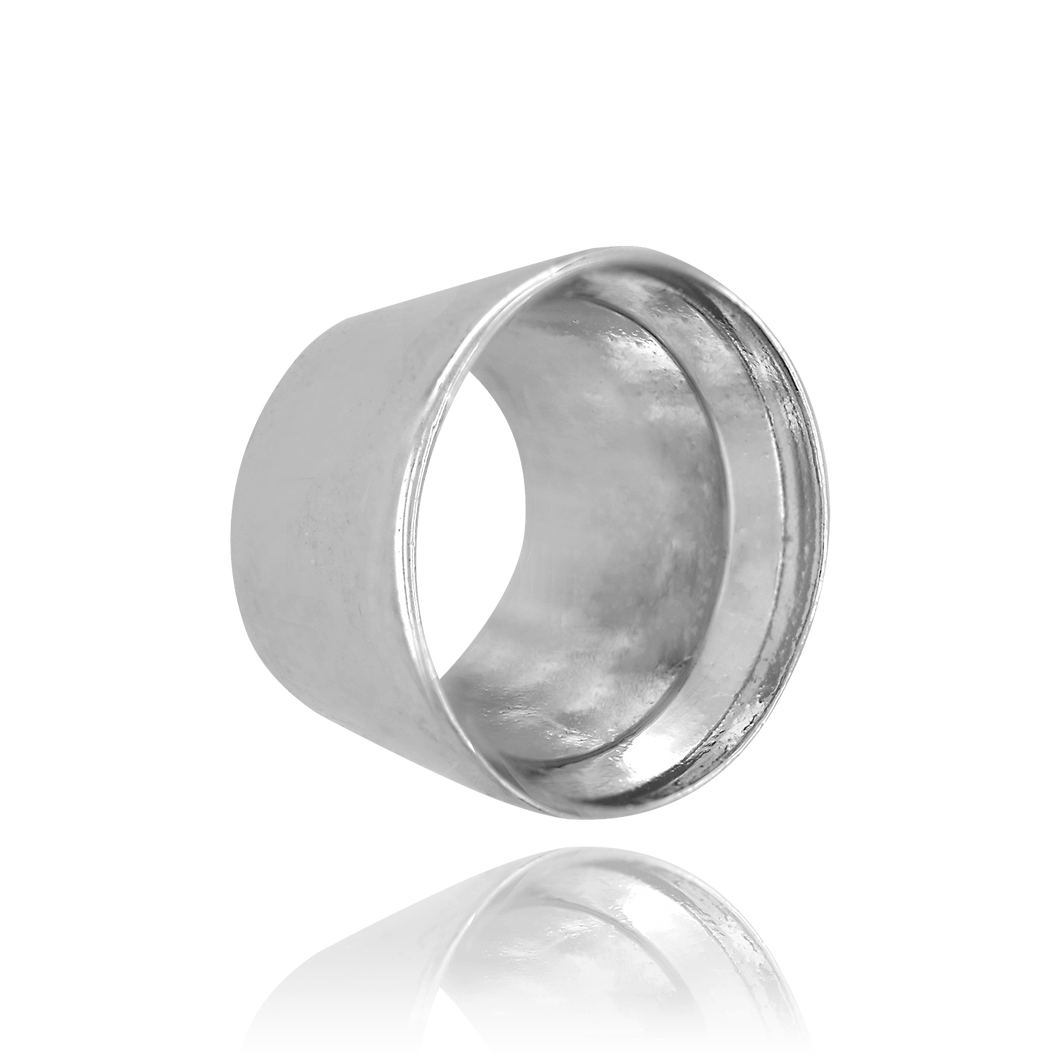 ITI NYC Round High Bezels Tapered With Bearing in Sterling Silver (3.00 mm - 8.00 mm)