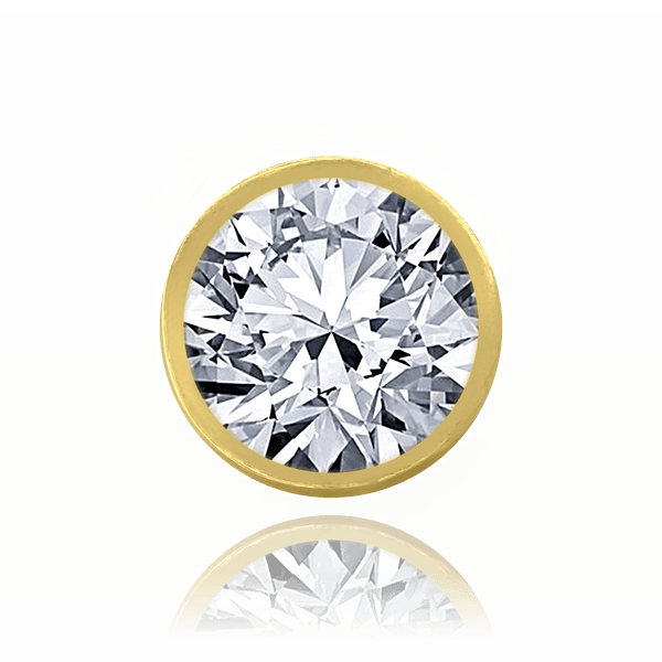 ITI NYC Round High Straight Bezels With Bearing in 14K Gold (3.00 mm - 7.00 mm)