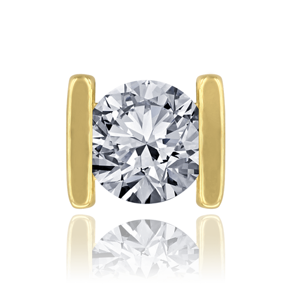 ITI NYC Round Straight Bar Bezels in 14K Gold (3.00 mm - 5.20 mm)