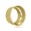 ITI NYC Round Tapered Bezels With Airline in 14K Gold (2.50 mm - 13.00 mm)