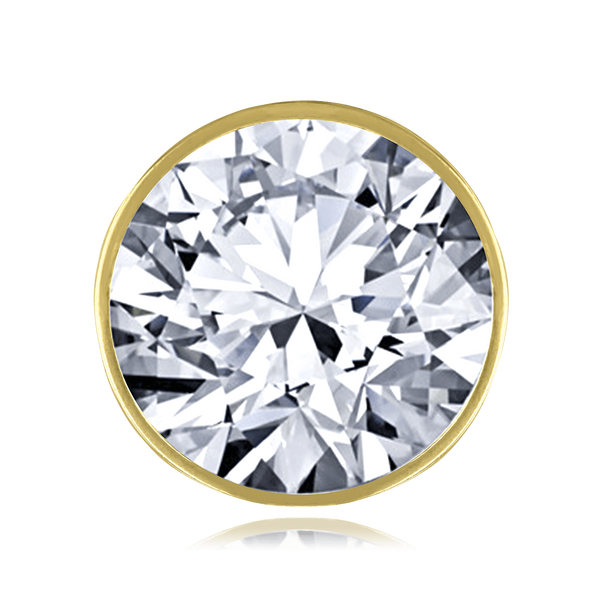 ITI NYC Round Tapered Bezels With Airline in 14K Gold (2.50 mm - 13.00 mm)