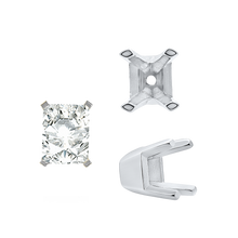 Load image into Gallery viewer, ITI NYC Round V-Side Settings in 14K Gold (4.00 mm - 9.25 mm)
