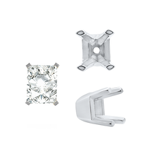 Load image into Gallery viewer, ITI NYC Round V-Side Settings in 14K Gold (4.00 mm - 9.25 mm)
