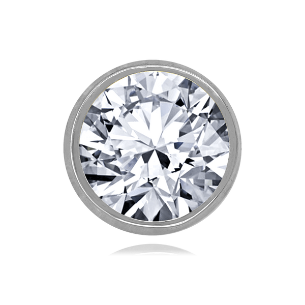 ITI NYC Round Tapered Tube Bezels in Sterling Silver (8.50 mm - 16.00 mm)