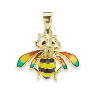 Bee Charm with CZ's (24 x 22mm)